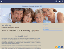 Tablet Screenshot of clarkstondentalgroup.com